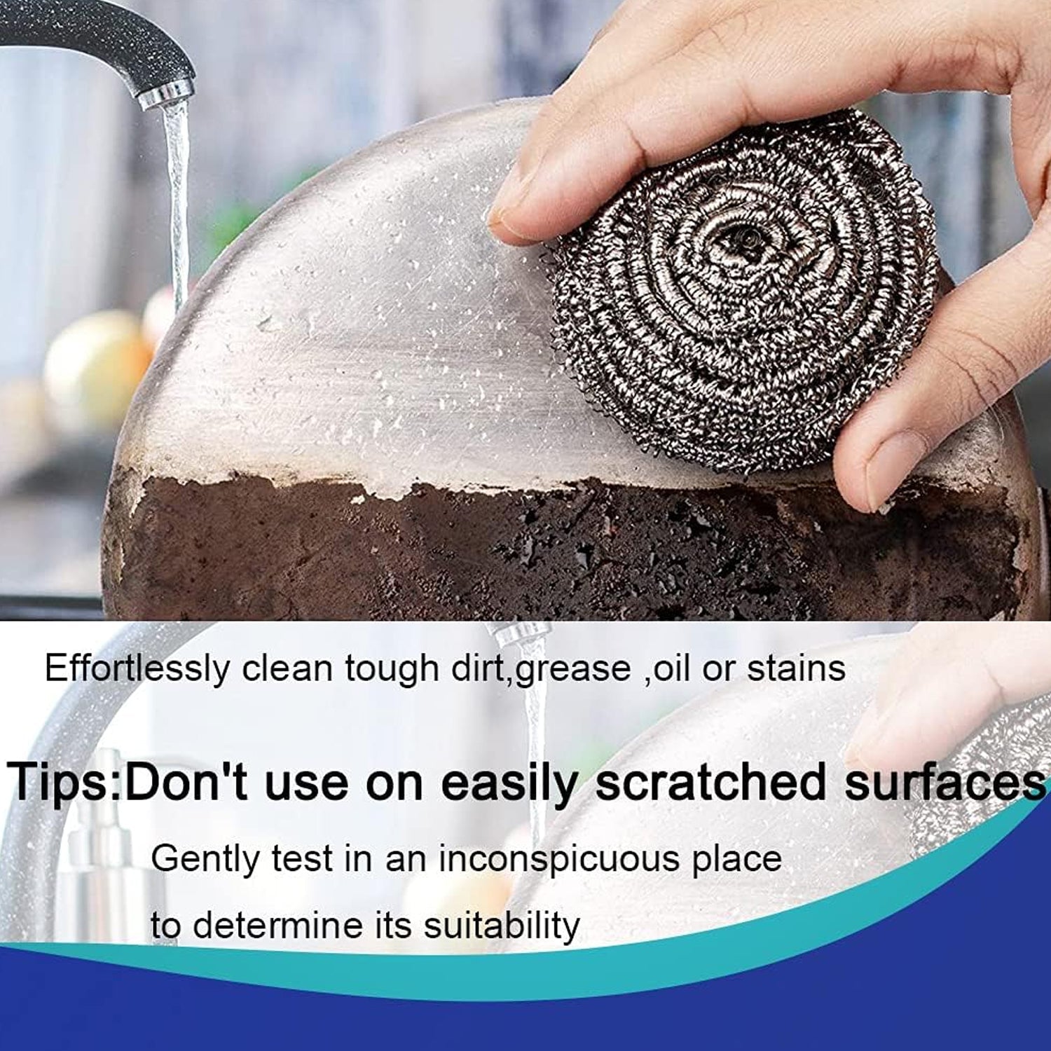 12929 Kitchen Cleaning Tool Set Microfiber Kitchen Utensils High Performance Scouring Sponge Set Dish Sponge, Stainless Steel Scouring Pad (6 Pcs Set) 12929 Kitchen Cleaning Tool Set Microfiber Kitchen Utensils High Performance Scouring Sponge Set Dish Sponge, Stainless Steel Scouring Pad (6 Pcs Set)